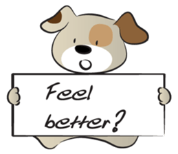 Puppy&card sticker #14530613