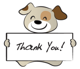 Puppy&card sticker #14530615