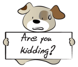Puppy&card sticker #14530617