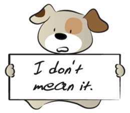 Puppy&card sticker #14530619