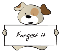 Puppy&card sticker #14530620