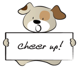 Puppy&card sticker #14530621