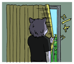 one wolf wolf sticker #14530698