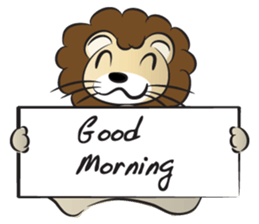 lion & card sticker #14531078