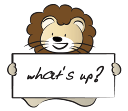 lion & card sticker #14531080