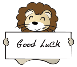 lion & card sticker #14531082