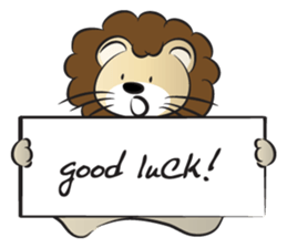 lion & card sticker #14531084