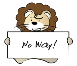 lion & card sticker #14531085