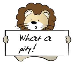 lion & card sticker #14531087