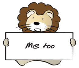 lion & card sticker #14531090