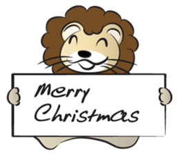 lion & card sticker #14531092