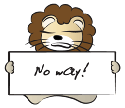 lion & card sticker #14531093