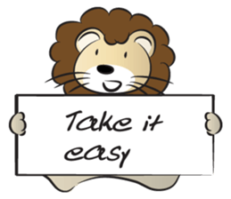 lion & card sticker #14531095