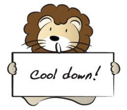 lion & card sticker #14531097