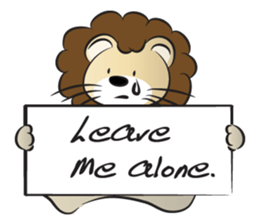 lion & card sticker #14531098