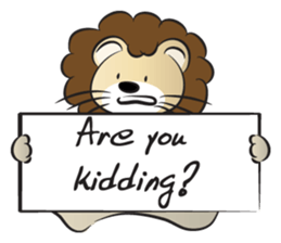 lion & card sticker #14531099