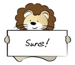 lion & card sticker #14531100