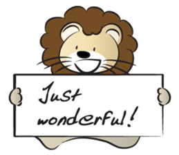 lion & card sticker #14531109