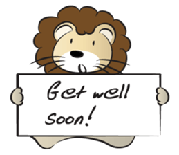 lion & card sticker #14531115