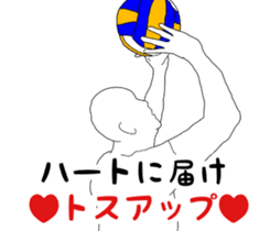 It says about volleyball terminology. sticker #14531278