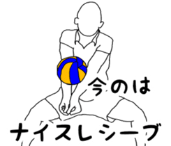 It says about volleyball terminology. sticker #14531279