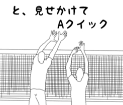 It says about volleyball terminology. sticker #14531296