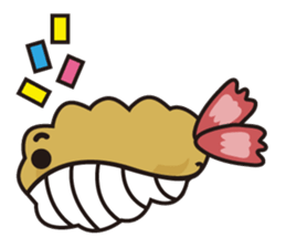 Fried whale sticker #14532590