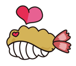 Fried whale sticker #14532591