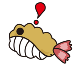 Fried whale sticker #14532592