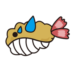 Fried whale sticker #14532594