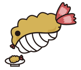 Fried whale sticker #14532596