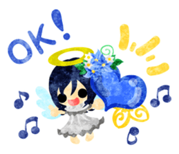 Pretty little angels and heart jewels sticker #14532638