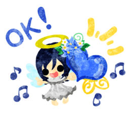 Pretty little angels and heart jewels sticker #14532638