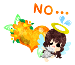 Pretty little angels and heart jewels sticker #14532639