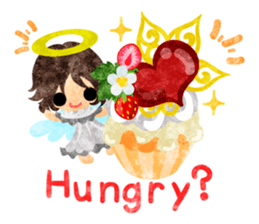 Pretty little angels and heart jewels sticker #14532643