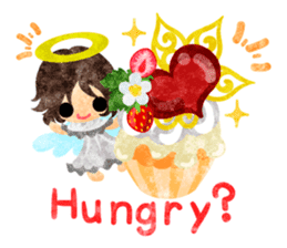 Pretty little angels and heart jewels sticker #14532643