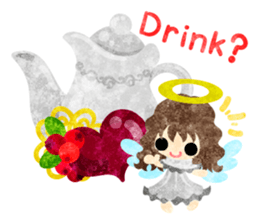 Pretty little angels and heart jewels sticker #14532644