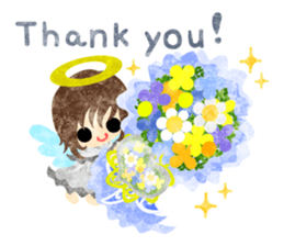 Pretty little angels and heart jewels sticker #14532647