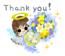 Pretty little angels and heart jewels sticker #14532647