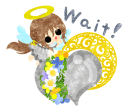 Pretty little angels and heart jewels sticker #14532649
