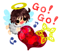 Pretty little angels and heart jewels sticker #14532651