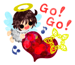 Pretty little angels and heart jewels sticker #14532651