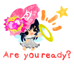 Pretty little angels and heart jewels sticker #14532653