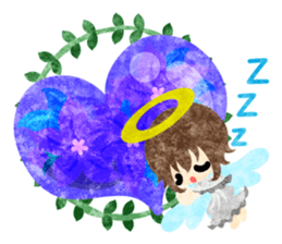 Pretty little angels and heart jewels sticker #14532654