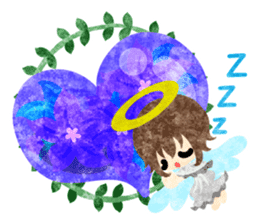 Pretty little angels and heart jewels sticker #14532654