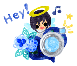 Pretty little angels and heart jewels sticker #14532655