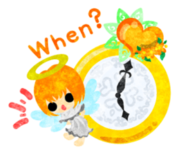 Pretty little angels and heart jewels sticker #14532659