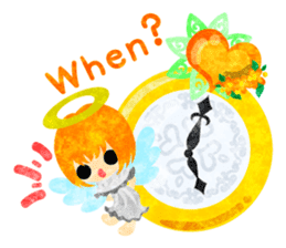 Pretty little angels and heart jewels sticker #14532659