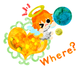 Pretty little angels and heart jewels sticker #14532660