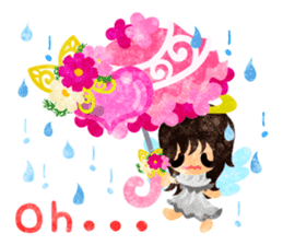 Pretty little angels and heart jewels sticker #14532661